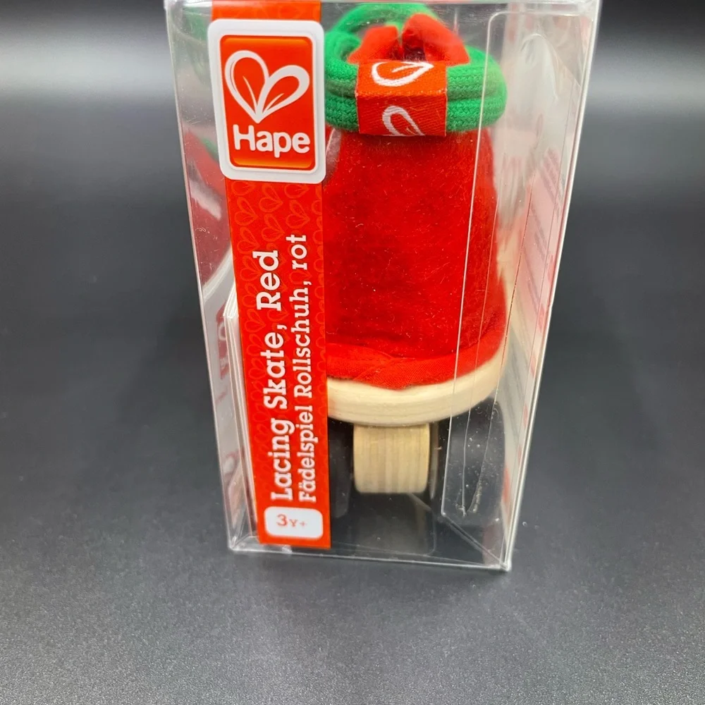 Hape lacing skate red new in box